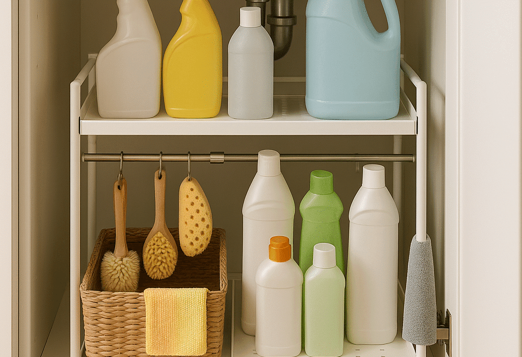 ตะแกรงจัดเก็บใต้อ่างล้างจาน ใช้งานง่าย จัดครัวให้เป็นระเบียบ ปี 2025