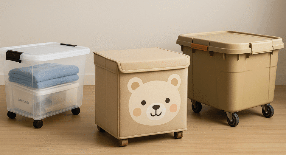 กล่องเก็บของแบบมีล้อ